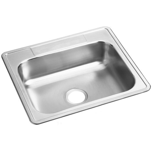 Dayton Stainless Steel 25 X 22 X 6-9/16 Single Bowl Top Mount Sink